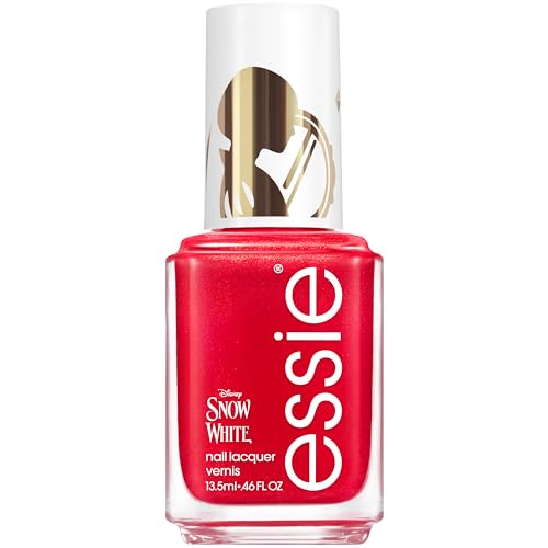 essie salon-quality nail polish, vegan, Disney's Snow White, red, just take a bite, 0.46 fl oz Beauty & Personal Care essie