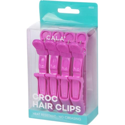 Cala Lavender croc hair clips 4 count, 4 Count