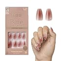 KISS Bare but Better, Press On Nails, Nail glue included, 'Shine', Dark Pink, Medium Size, Coffin Shape, Includes 30 Nails, 2g Glue, 1 Manicure Stick Beauty & Personal Care KISS