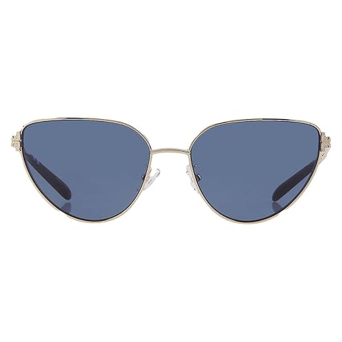 Tory Burch Sunglasses TY 6110 334980 Light Gold Dark Blue