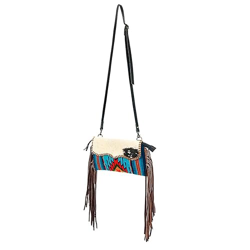 American Darling Women's Cross Body Bag Western Saddle Blanket Hair-On Genuine Leather Handbag and Ladies Purse