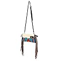 American Darling Women's Cross Body Bag Western Saddle Blanket Hair-On Genuine Leather Handbag and Ladies Purse