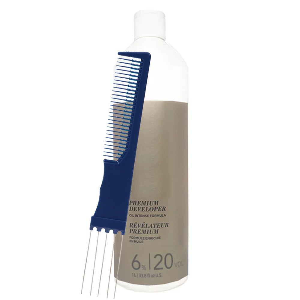 Blonde Me Developer 6% / 20 Vol 1 Liter with Dual Purpose Comb Beauty & Personal Care M Hair Designs