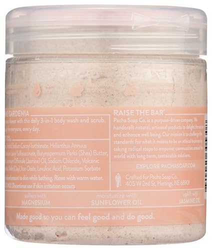 PACHA SOAP Jasmine Gardenia Whipped Soap, 8 OZ