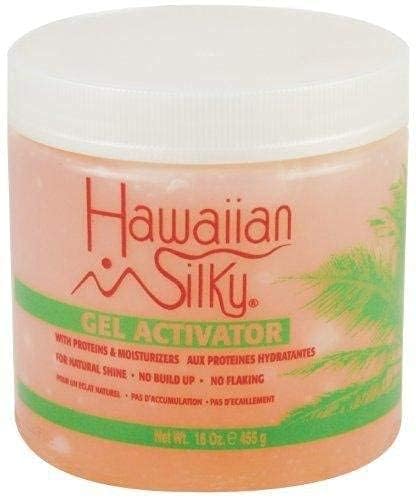 Hawaiian Silky Hair Care Gel Activator, 16 fluid ounces, Pink, 16 Ounce, Unscented, for Promoting hair growth, Moisturizing dry hair, Straightening