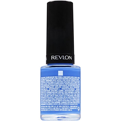 Revlon ColorStay Gel Envy Longwear Nail Polish, with Built-in Base Coat & Glossy Shine Finish, in Blue/Green, 440 Wild Card, 0.4 oz
