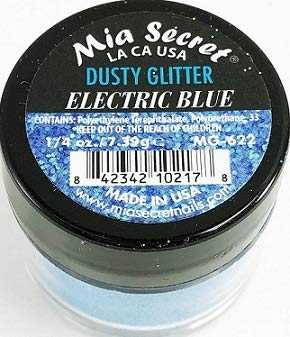 Mia Secret Dusty Glitter Collection - .25 oz (Electric Blue)