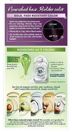 Garnier Nourishing Hair Color Creme, P1 Deepest Intense Purple, 2 Pack