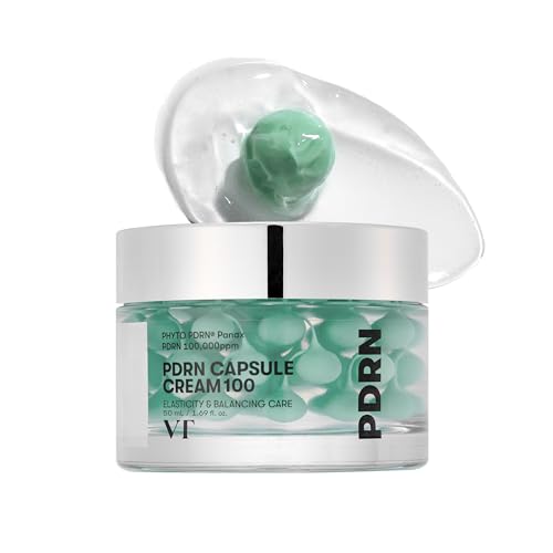 VT COSMETICS PDRN Capsule Cream 100, Hydrating Face Moisturizer with 100,000ppm PDRN, Hyaluronic Acid, 9 Peptides, Firming & Plumping Nourishing Beauty and Personal Care VT COSMETICS Default Title
