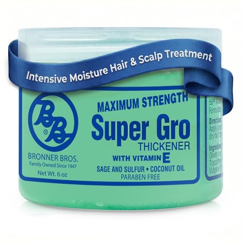 Bronner Bros BB Super Gro Max - Maximum Strength Hair Dress & Scalp Treatment, Moisturizing Grease for Dry Scalp & Breakage Support, With Coconut Oil Beauty and Personal Care Bronner Bros Default Title