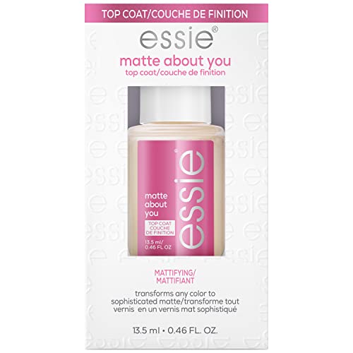 essie Nail Care, Matte About You Top Coat, Vegan, Mattifying Nail Polish, 0.46 fl oz Beauty & Personal Care essie