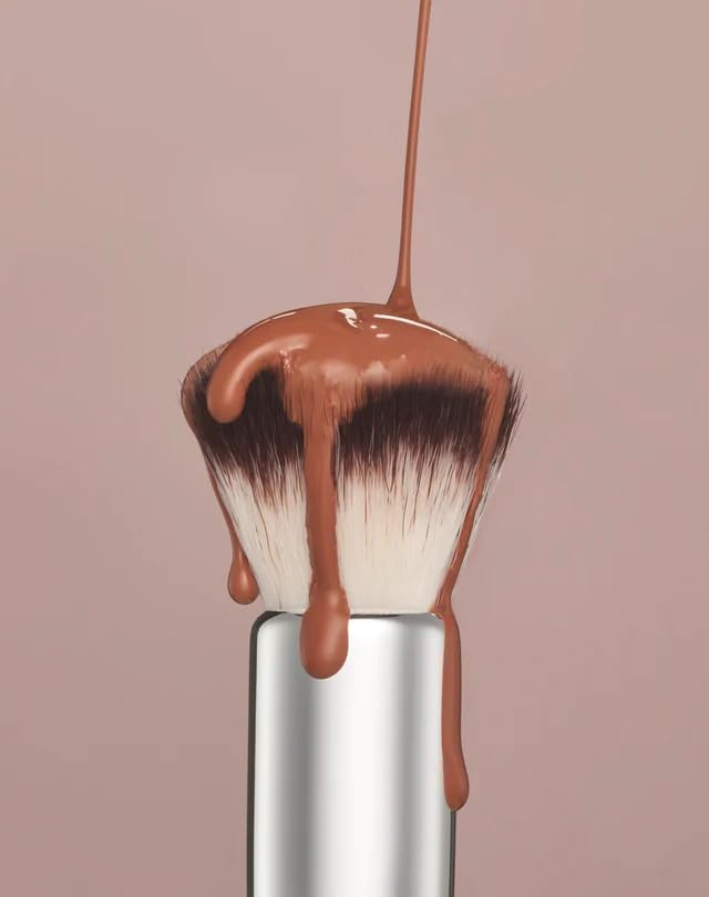 ILIA - Complexion Brush | Liquid + Cream Complexion Product Brush Made with FSC Certified Wood, Aluminum, + Soft, Vegan Bristles | Expertly Crafted |