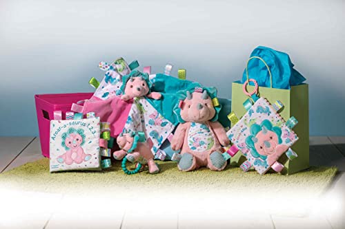 Taggies Soft Cloth Book with Crinkle Paper & Squeaker, 6 x 6-Inches, Aroar-a-Saurus