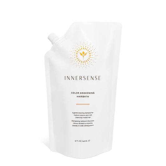 INNERSENSE Organic Beauty - Natural Color Awakening Hairbath Shampoo | Non-Toxic, Cruelty-Free, Clean Haircare (32oz Refill Pouch)