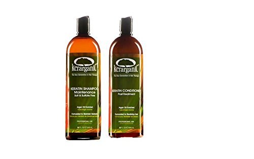 ORGANIC KERATIN POST-TREATMENT SET - SALT & SULFATE FREE SHAMPOO 32oz + CONDITIONER 32oz
