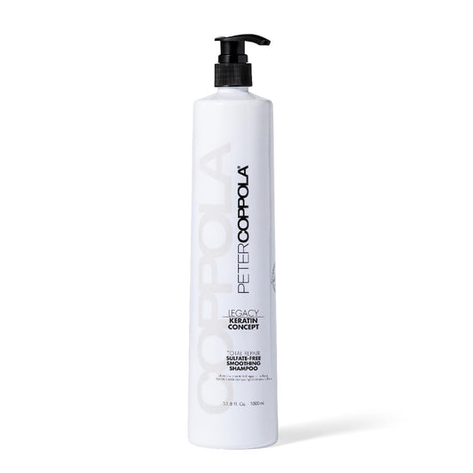 PETER COPPOLA Total Repair Cleansing & Smoothing Sulfate-Free Shampoo - For Color Treated Hair - Color Safe, Sodium Chloride-Free Keratin Shampoo
