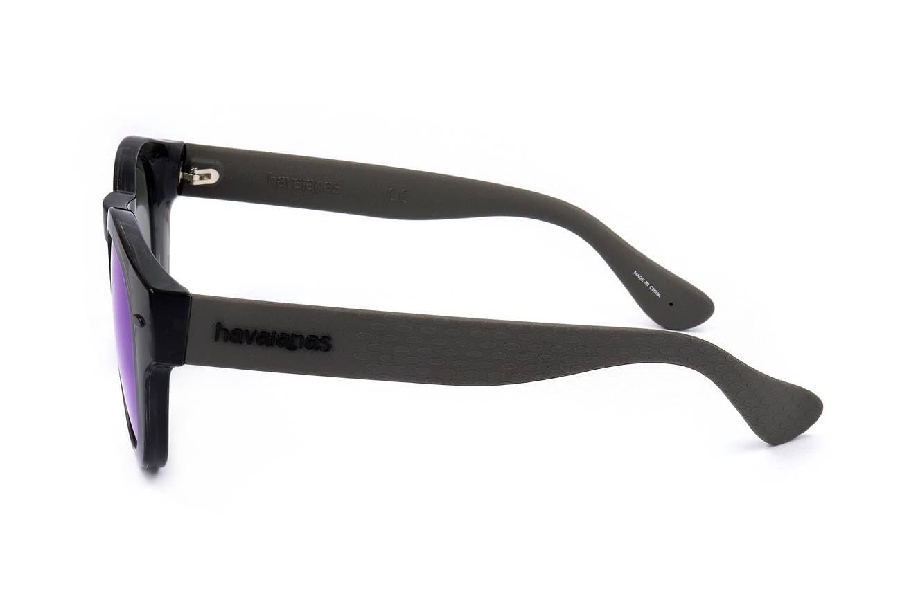Havaianas Sunglasses Trancoso Round Sunglasses, Dark Grey, 49 mm