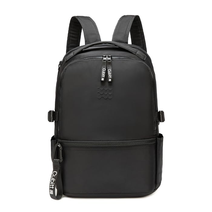 Cubitt Backpack - Lightweight Water-Resistant Laptop Backpack for Work, College & Travel with Organizer, 12kg Capacity - Obsidian Black