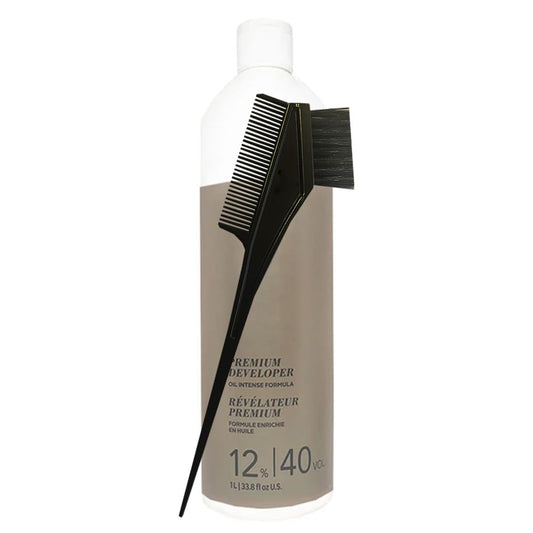 Blond-Me Developer 12% / 40 Volume 33.8 Oz and M Hair Designs Tint Brush Comb (Bundle) Beauty & Personal Care M Hair Designs