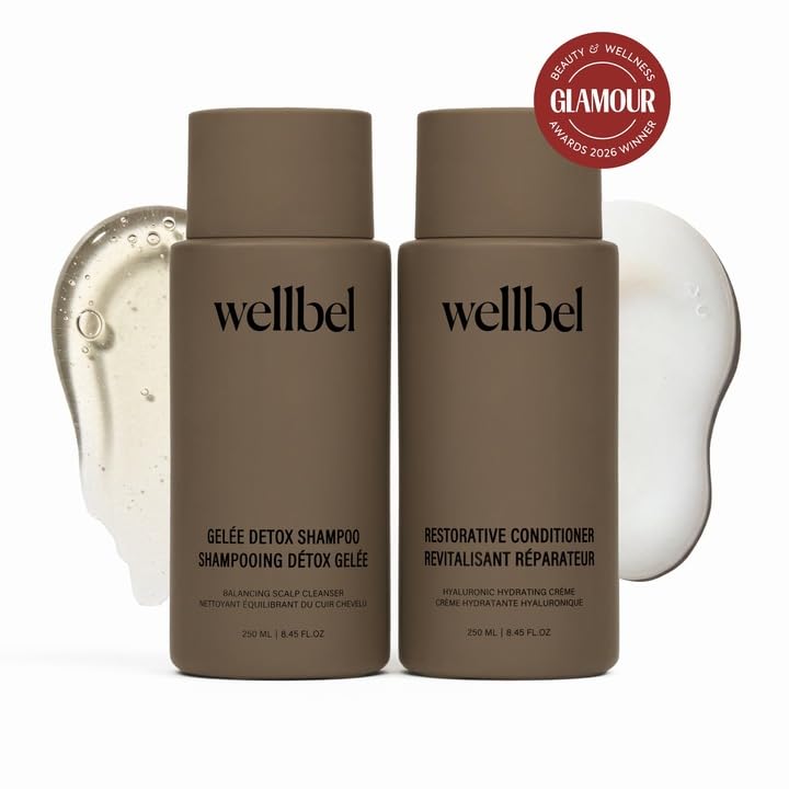 Detox + Restore Duo - Shampoo & Conditioner Set for Scalp Health & Hydration - Microbiome Reset & Frizz Control with Peptides & Hyaluronic Acid (2 x