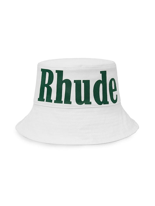 Rhude, Logo Bucket Hat, Off White Green