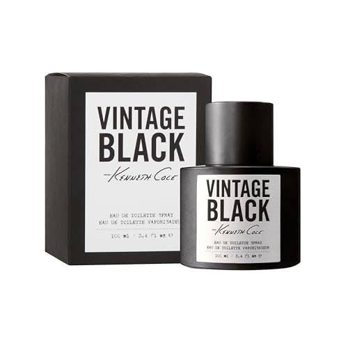 Kenneth Cole Vintage Black Eau de Toilette Spray Cologne for Men, 3.4 Fl. Oz.
