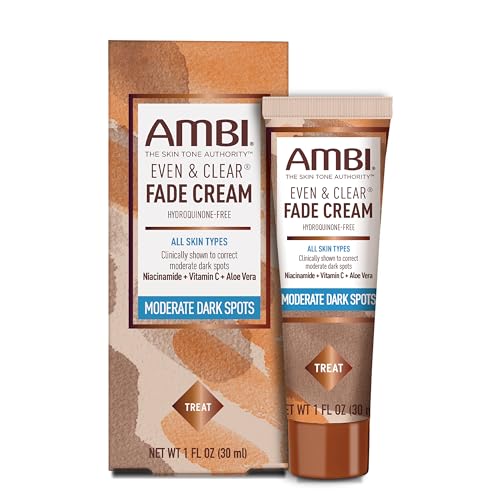 Ambi Even & Clear Fade Cream, Hydroquinone-free, Hyperpigmentation Treatment, Dark Spot Corrector, Results In As Little As 4 Weeks, Niacinamide, Aloe Beauty and Personal Care Ambi Default Title