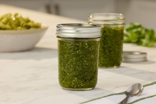 Ball Regular Mouth Mason Jars 8 oz. (12 Pack) - Half Pint Size Jars with Airtight Lids and Bands for Canning, Fermenting, Pickling, Meal Prep or DIY…