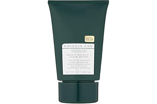 Kristin Ess Hair Weightless Hydration Daily Scalp + Hair Mask - Soothes Scalp, Hydrates Hair, Rebalancing Treatment, Frizz Minimizing, Vegan, Color