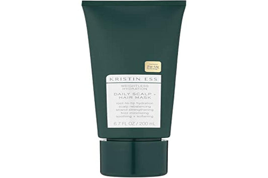 Kristin Ess Hair Weightless Hydration Daily Scalp + Hair Mask - Soothes Scalp, Hydrates Hair, Rebalancing Treatment, Frizz Minimizing, Vegan, Color