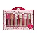 Juicy Couture Kids Hydrating Lip Oil Set, 6 Pack Floral Tubes, Tinted Lip Oil Gift Set for Girls and Tweens