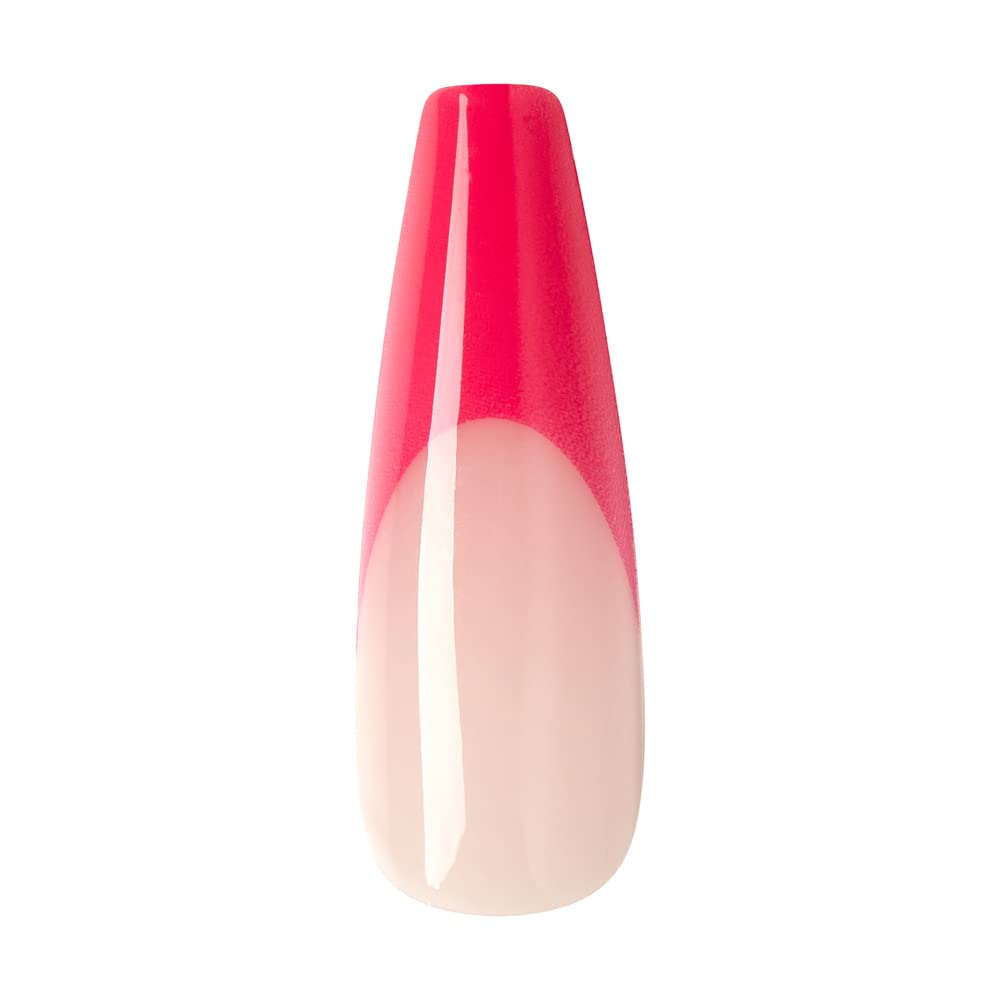 Gold Finger X-Long Full Cover Nails Press On Nails Limited Edition (Kind a Classy) Coffin Shape Extra Long Mini Glue Included Long Lasting
