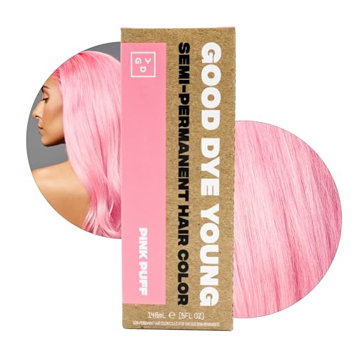 Good Dye Young Semi-Permanent Hair Color, Vegan and Cruelty-Free Pink Hair Dye, Last up to 24 Washes, Non-Damaging Conditioning Hair Color (5FL OZ Beauty and Personal Care Good Dye Young Default Title