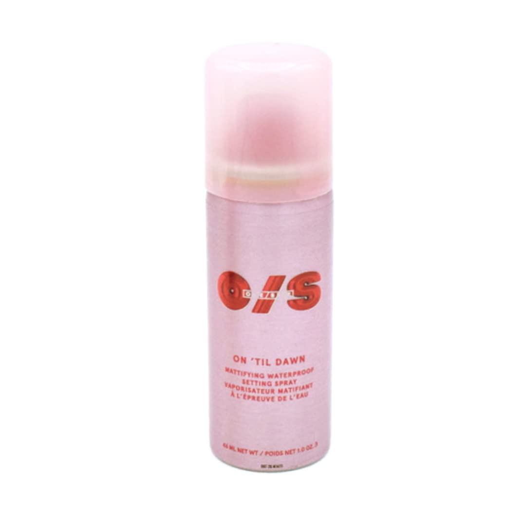 One Size by Patrick Starrr On 'Til Dawn Travel Size Mini Mattifying Waterproof Setting Spray for Long Lasting Face Makeup, All Day Matte Finish, Light