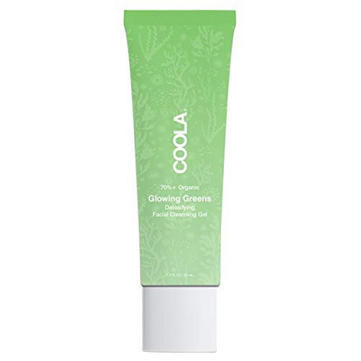 COOLA Organic Glowing Greens Facial Cleanser, Dermatologist Tested Skin Barrier Protection with Aloe Vera Juice, Vegan and Gluten Free, Travel Size