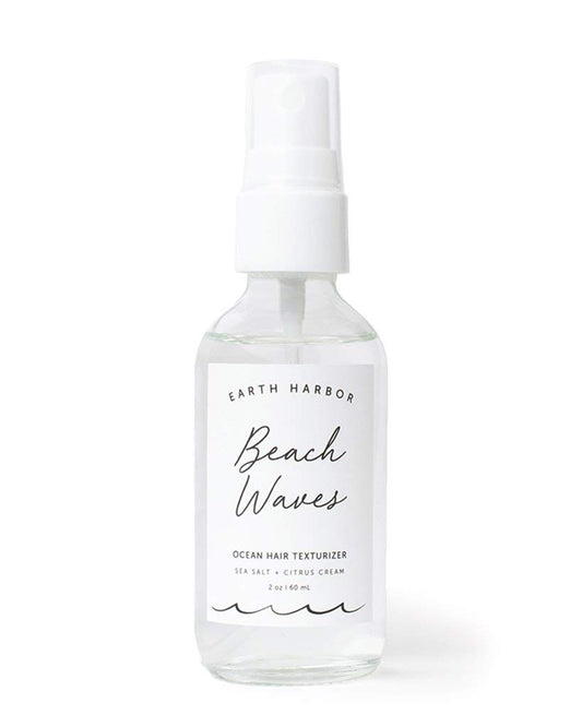 Earth Harbor BEACH WAVES Ocean Hair Texturizer, Sea Salt Spray for Beachy Texture Volume and Body, Lightweight Hydration with Oil Control, Fine Mist