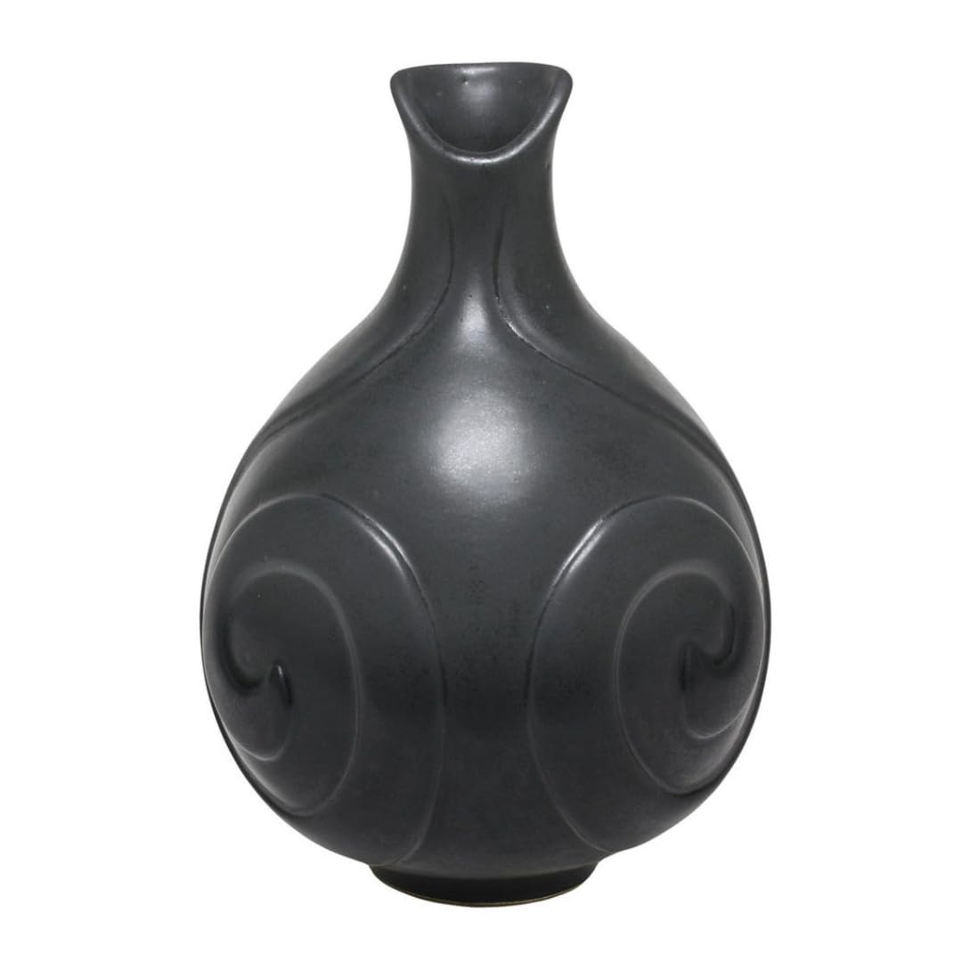 AMACO Satin Matte SM-01 Black Glaze Pint, 16 oz. (473 mL), Intermixable Mid-High Fire Cone 5-6 (SM) Liquid Ceramic Pottery Glaze for Bisque