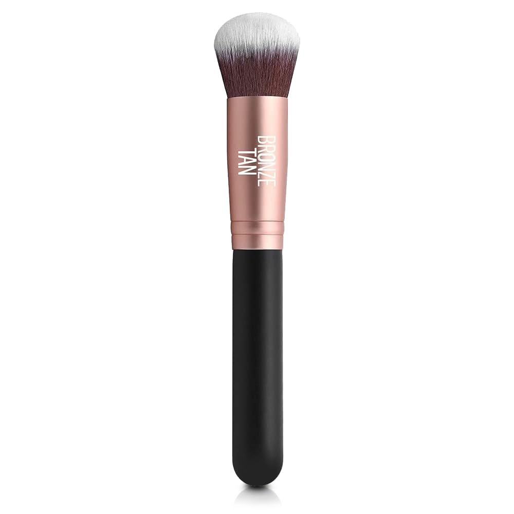 Bronze Tan Self Tanning Brush for Face and Kabuki Self Tanner Brush for Sunless Tanner - Self Tan Applicator for Face - Self Tanning Face Brush