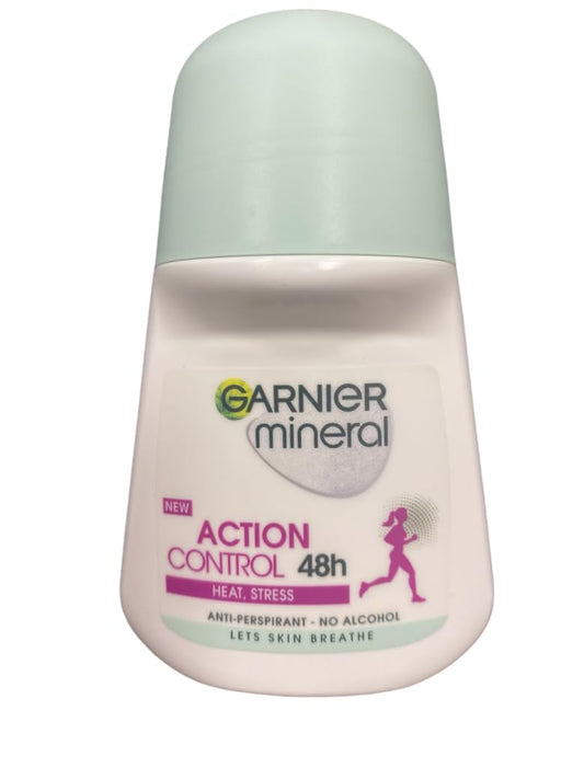 (Pack of 4) Garnier Mineral Action Control Anti-perspirant Roll On for Women 4x50ml Beauty and Personal Care Garnier