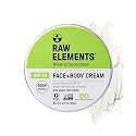 Raw Elements Face and Body Mineral Sunscreen SPF 30 Tin, Organic Sunblock Daily Protection, Non Toxic Reef Safe, Water Resistant, Cruelty Free