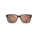 Maui Jim Men's & Women's Punikai Polarized Square Sunglasses, Shiny Brown/Hcl® Bronze Polarized, Large