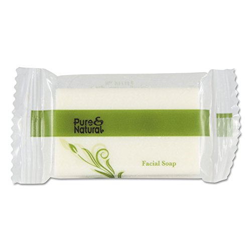 Pure & Natural 500075 Body & Facial Soap .75 oz Fresh Scent White 1000/Carton