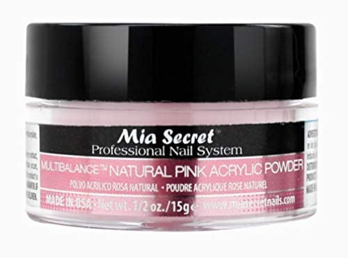 Mia Secret Acrylic Nail Powder - 1/2 oz. Multibalance Natural Pink Beauty & Personal Care Mia Secret