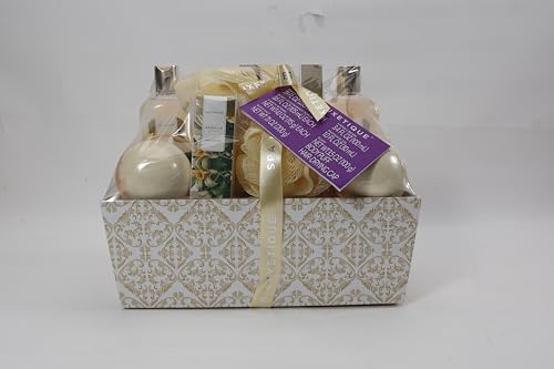 Spa Gift Baskets for Women, Spa Luxetique Spa Gifts for Women, Birthday Gifts Spa Kit, 12pc Vanilla Bath Set, Womens Self Care Gifts,Christmas Gifts