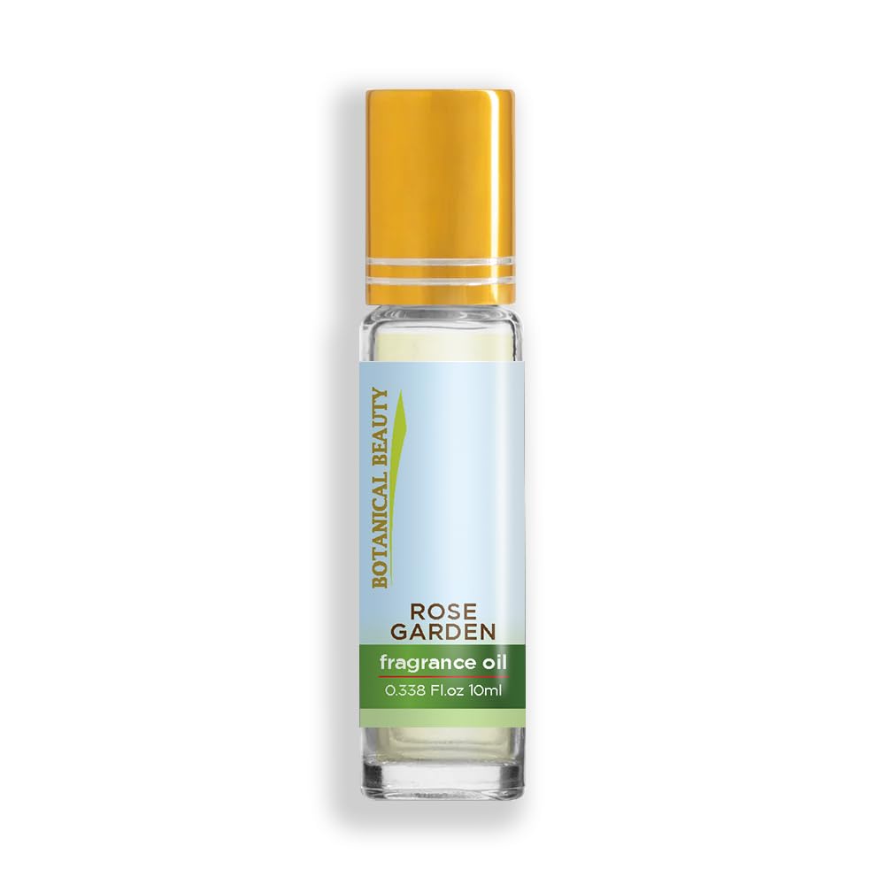 Botanical Beauty ROSE GARDEN FRAGRANCE OIL ROLL-ON 0.338 FL OZ (10 ML) Rollerball Perfume, Alcohol-Free, Long Lasting Beauty & Personal Care Botanical Beauty