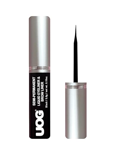 UOG (United One) Liquid Eyeliner & Eyebrow Liner - Waterproof, Semi-Permanent, Smudge-Proof, Lasts Up to 7 Days, Allergy-Free with Precise Slender…