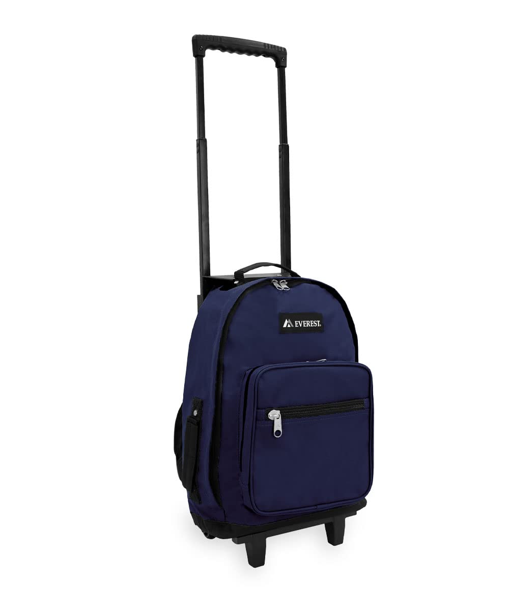Everest Wheeled Backpack - Standard, Navy, One Size