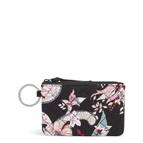 Vera Bradley Women's Cotton Zip Id Case Wallet, Botanical Paisley, One Size