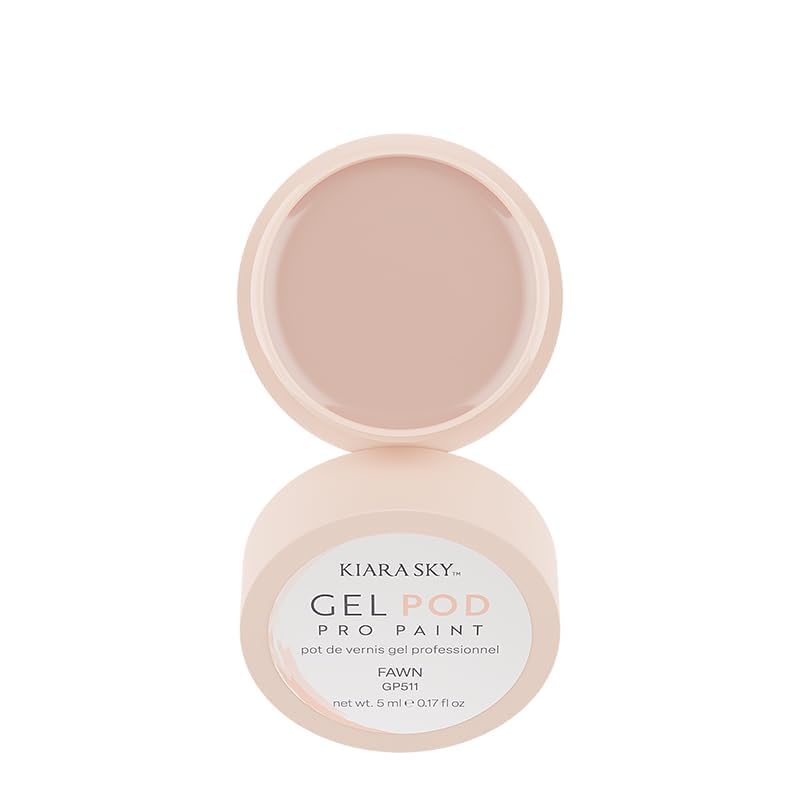 KIARA SKY Professional Nails Gel Art Pod - Ultra Pigmented Gel Art Paints (Fawn) Light Beige Beauty & Personal Care KIARA SKY