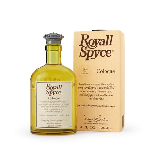 ROYALL SPYCE, Men's Heritage Cologne, Warm Spiced Fragrance - 4 oz Spray/Splash